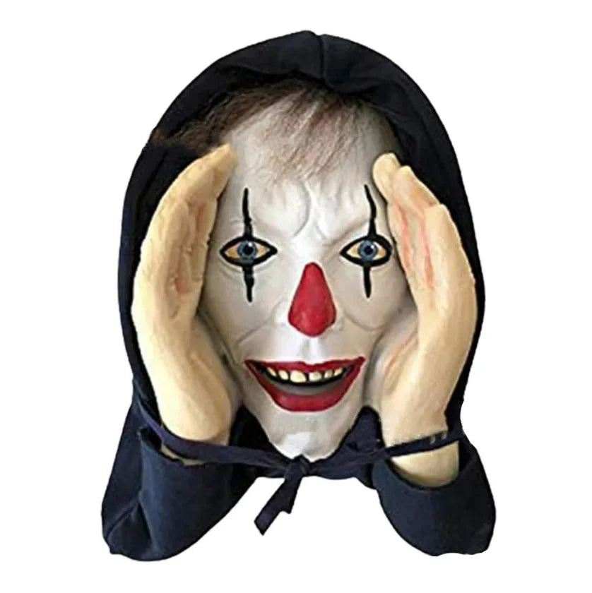 Scary Peeping Tom Clown Window Decoration – Creepy Halloween Indoor/Outdoor Prop