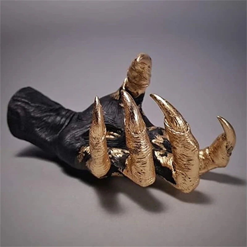 Halloween Decorative Gothic Witch Hand Statue Creative Resin Decorative Hanger Hanger Wall Art Sculpture Home Decoration