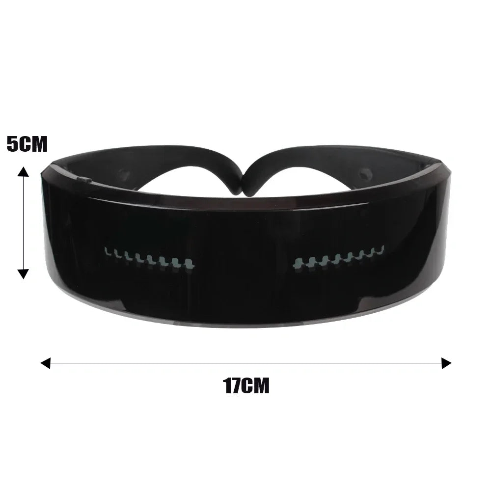DIY Futuristic LED Glasses – Bluetooth WiFi Luminous Eyewear for Parties & Halloween