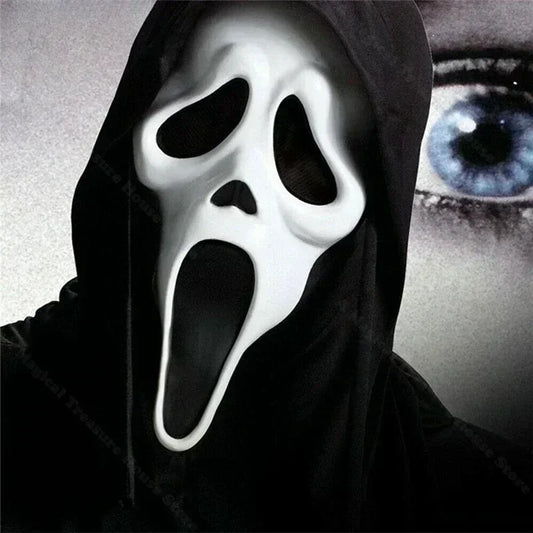 Ghost Face Horror Mask – Scream Movie Full Face Latex Cosplay Prop