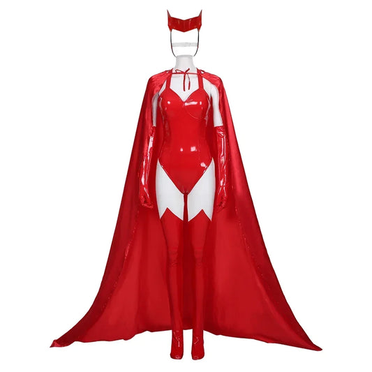 Scarlet Witch Devil Cosplay Costume – Sexy Jumpsuit & Cloak
