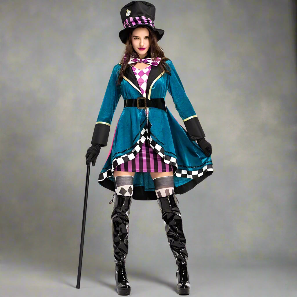 Deluxe Women’s Mad Hatter Costume – Alice in Wonderland Cosplay