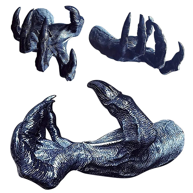 Halloween Decorative Gothic Witch Hand Statue Creative Resin Decorative Hanger Hanger Wall Art Sculpture Home Decoration