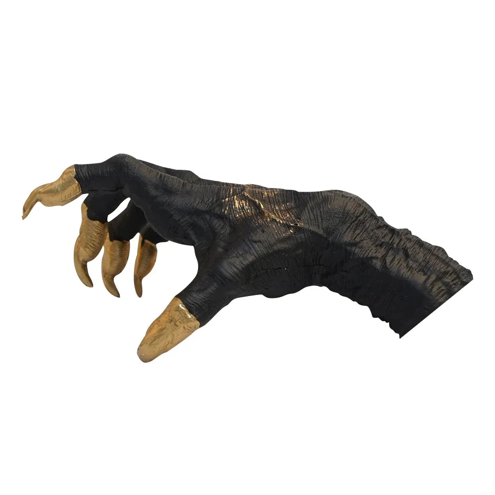 Halloween Decorative Gothic Witch Hand Statue Creative Resin Decorative Hanger Hanger Wall Art Sculpture Home Decoration