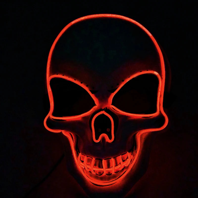 2025 Hot LED Hacker V Vendetta Mask Adults Luminous LED Light Up Mask For Glow Party Costume Accessories Halloween Mask Décor