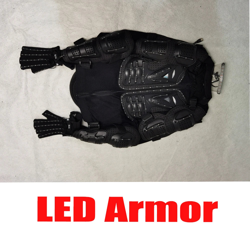 Digital LED Luminous Armor Light Up Jacket Glowing Costumes Suit Bar Nightclub Party Performance Costume suit