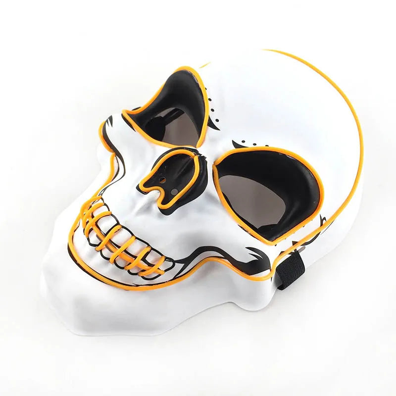 2025 Hot LED Hacker V Vendetta Mask Adults Luminous LED Light Up Mask For Glow Party Costume Accessories Halloween Mask Décor