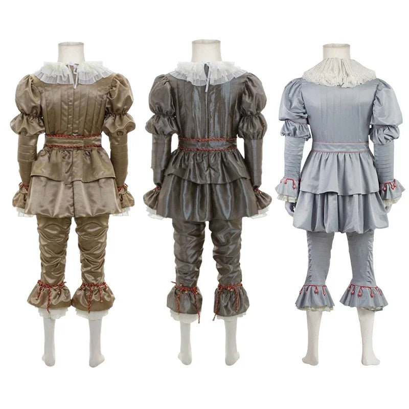 Pennywise Full Clown Costume – IT Movie Halloween Outfit with Mask